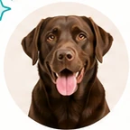 Czekoladowy labrador